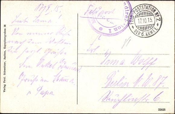 Postcard Herbesthal Lontzen Wallonia Liège, bridge over the Cologne-Aachen-Brussels-Paris railway line