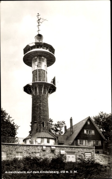 Postcard Littfeld Kreuztal in Westphalia, Kindelsberg, observation tower