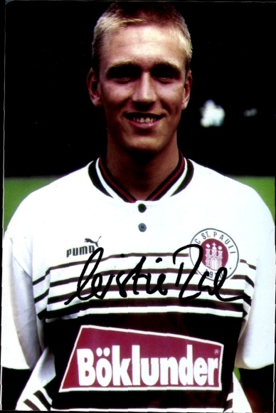 Autogrammkarte Fußballer Christian Rahn, FC St. Pauli, Autogramm