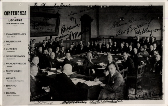 KP Konferencja di Locarno, 5-16 października 1925, Benito Mussolini, Chamberlain, Stresemann, Skrzyński