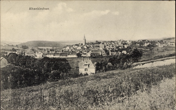 Postcard Altenkirchen im Westerwald Rhineland Palatinate, panoramic view of the city