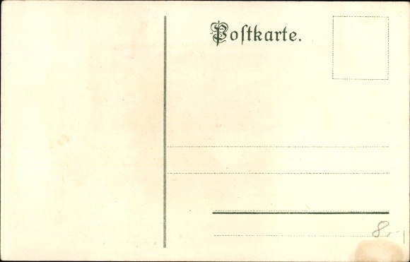 Chromo-Litho Prince Otto von Bismarck, profile view, cornflowers