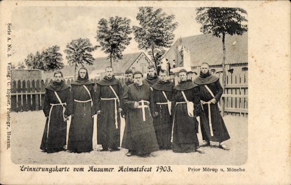 Ak Husum in Nordfriesland, 300 Jahrfeier, Heimatfest 1903, Prior Mörup, Mönche