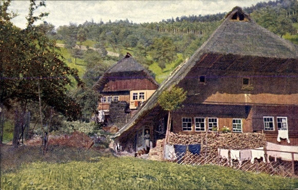 Postcard Kirnbach Wolfach in the Black Forest, Black Forest House