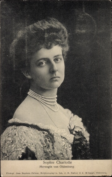 Ak Sophie Charlotte von Oldenburg, Ehefrau Eitel Friedrich von Preußen