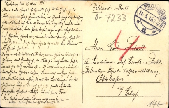 PC Frohburg in Saxony, inner Bahnhofstrasse, Hotel Roter Hirsch