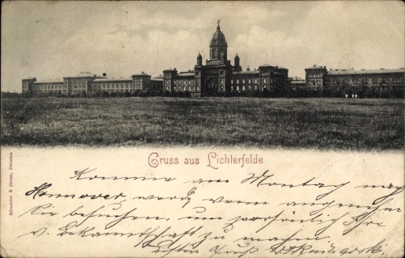 Postcard Berlin Steglitz Lichterfelde, Barracks