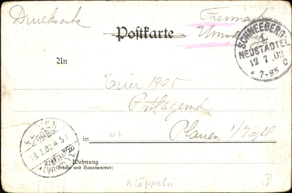 Artist Postcard Falk, G., Erzgebirge lacemaking studio, tiled stove