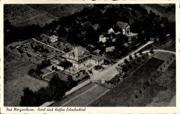 Postcard Bad Mergentheim in Tauberfranken, aerial photograph