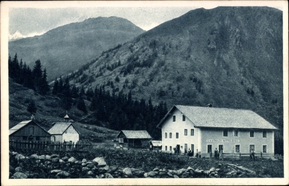 Postcard Mittelberg Vorarlberg, guesthouse