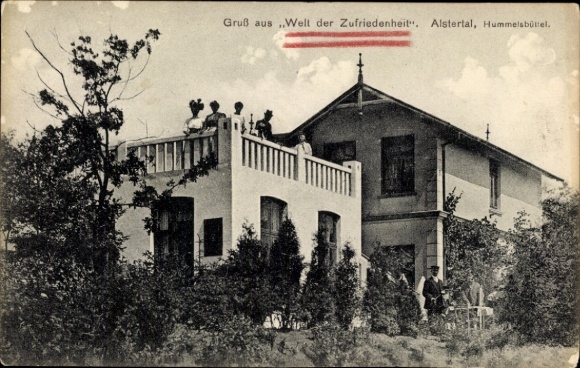 Postcard Hamburg Wandsbek Hummelsbüttel, Guesthouse World of Satisfaction, Alstertal