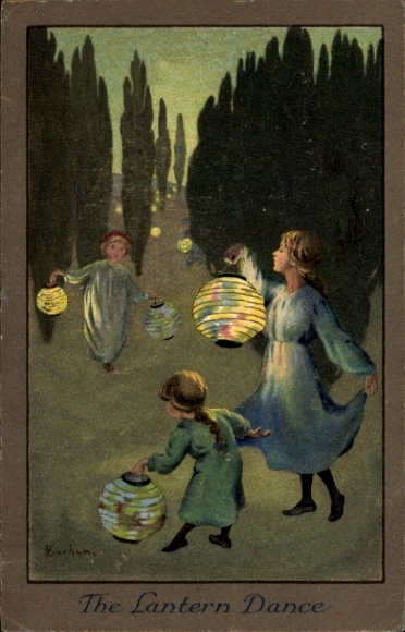 Artist Postcard Barham, The Lantern Dance