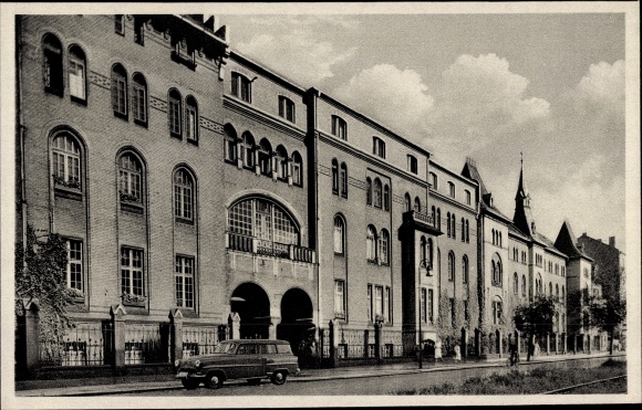 Postcard Berlin Wedding, Paul Gerhardt Stift, Deaconesses Mother House, Müllerstraße 56 to 58
