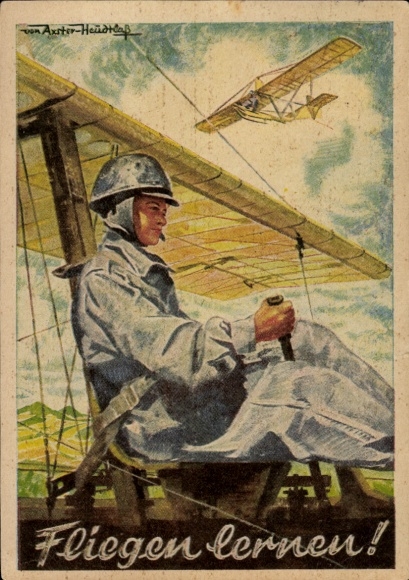 Artysta KP Heudtlaß, Axel, nauka latania, szybowce, NS Fliegerkorps, NSFK
