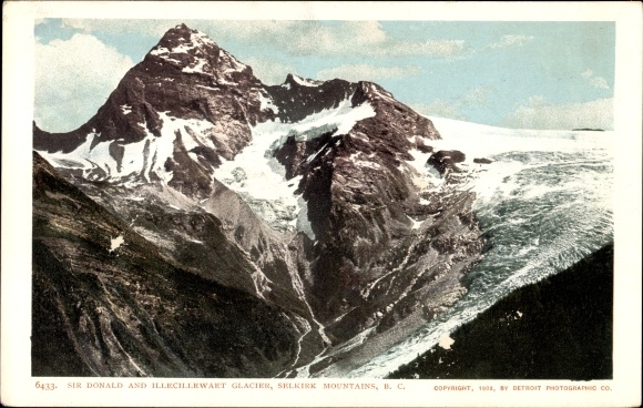 Ak British Columbia Kanada, Selkirk Mountains, Illecillewaet-Gletscher