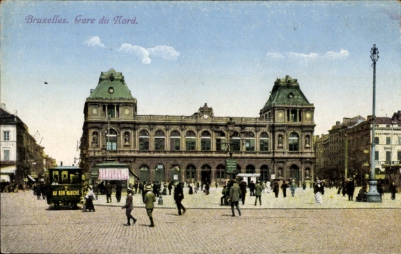 Postcard Brussels Brussels, Gare du Nord