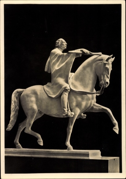 Postcard plastic by Josef Thorak, The Royal Rider, HDK 552