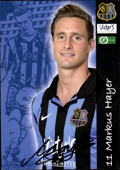 Autograph card footballer Markus Hayer, 1. FC Saarbrücken, autograph