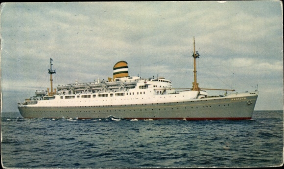 Postcard steamship SS Maasdam, HAL