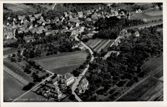Postcard Oberdischingen Alb Donau Kreis, aerial photograph