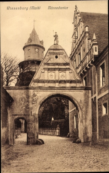 Ak Wiesenburg in de Mark, Männechentor