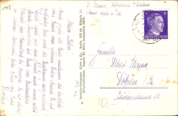 Postcard Ostseebad Kölpinsee on Usedom, partial view, aerial photograph
