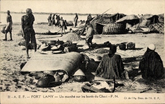 Fort KP N Djamena Lamy Czad, Marsz przez granice Chari