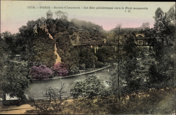 Ansichtkaart Parijs XIX Buttes Chaumont, Brüce