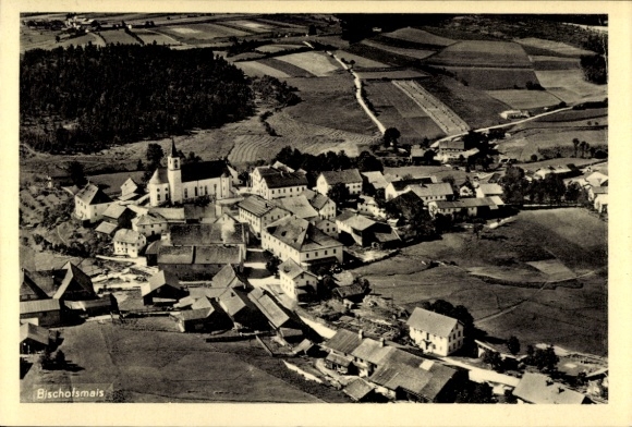 Ak Bischofsmais in Niederbayern, Fliegeraufnahme