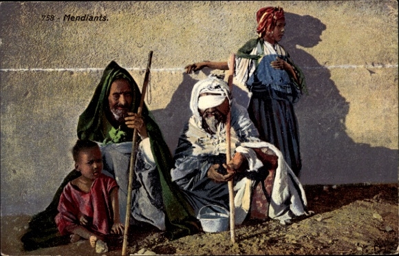 Ak Maghreb, Mendiants, Lehnert & Landrock 758