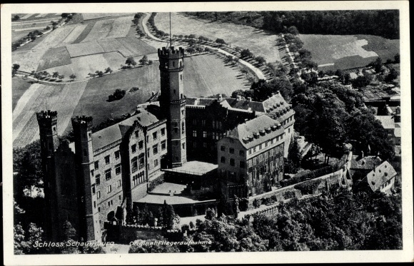 PC Balduinstein an der Lahn, Schaumburg Castle, aerial photo