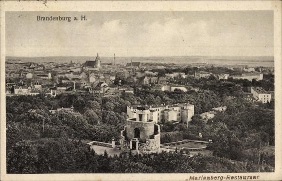 Postcard Brandenburg an der Havel, general view