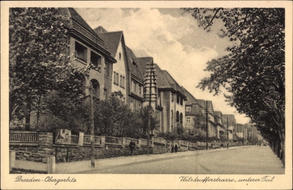Postcard Dresden Gorbitz Obergorbitz, Wilsdruffer Straße, lower part