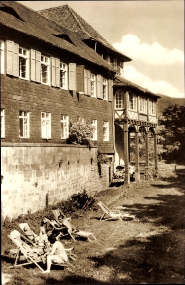 PC Stadtlengsfeld in the Rhön Thuringia, FDGB diet home, side view