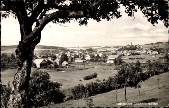 Postcard Gillenfeld in the Eifel, general view