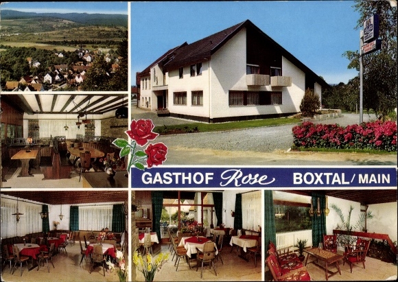 Postcard Boxtal Freudenberg am Main, Gasthof Rose
