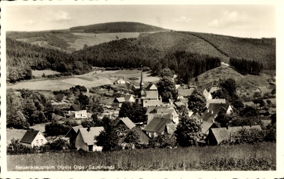 Ansichtkaart Neuenkleusheim Olpe in het Sauerland, algemeen beeld