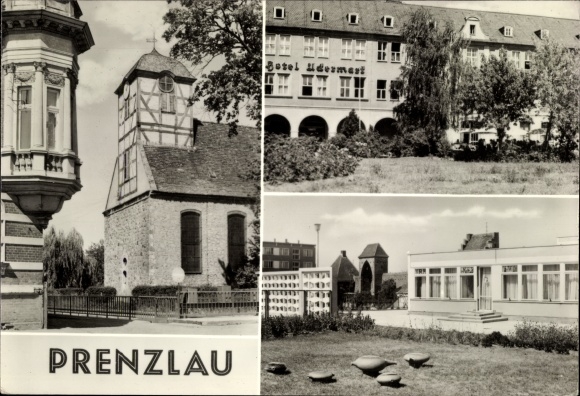 PC Prenzlau in der Uckermark, Hotel Uckermark, church, partial views