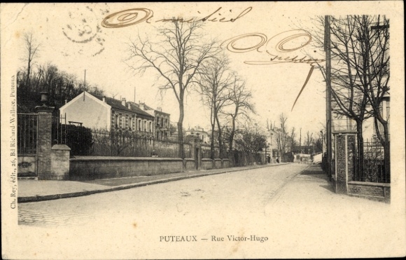Ak Puteaux Hauts de Seine, Rue Victor Hugo