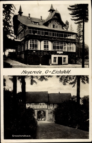 Ak Heyerode Südeichsfeld Thüringen, Kurhaus, Grenzforsthaus