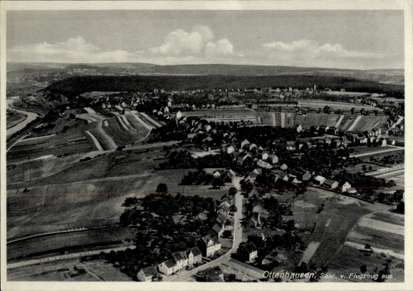 Postcard Ottenhausen Straubenhardt in the Black Forest, aerial photograph