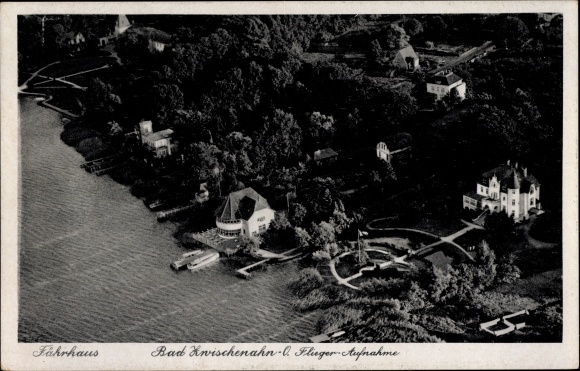 Postcard Bad Zwischenahn in Oldenburg, ferry house, aerial view