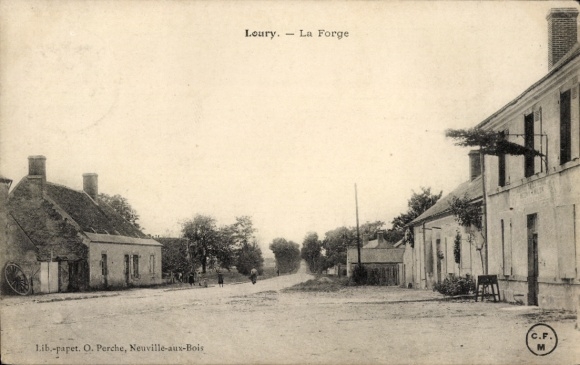 Postcard Loury Loiret, Forge