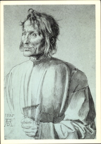Artist Postcard Dürer, Albrecht, portrait of a Master Builder