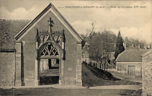 PC Montfort l'Amaury Yvelines, Porte du Cimetière XVI siècle'