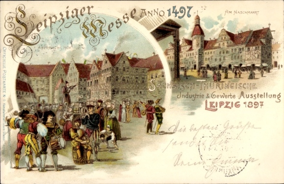 lito Leipzig w Saksonii, Targi Lipskie 1497, Am Naschmarkt, Auerbachs Hof