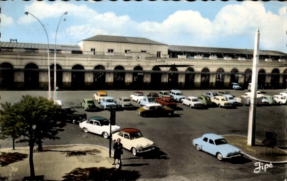 Postcard Le Mans Sarthe, La Gare
