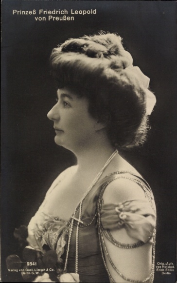 Ak Louise Sophie von Schl. Holst. Sonderburg Augustenburg, Prinzessin Friedrich Leopold von Preußen
