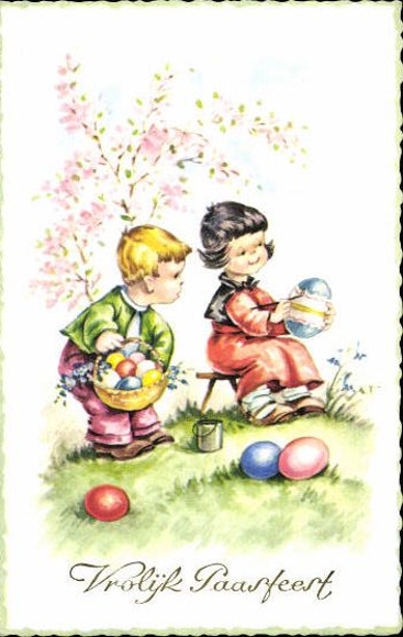 Set of 50 AK Easter chicks, lambs, religion etc.