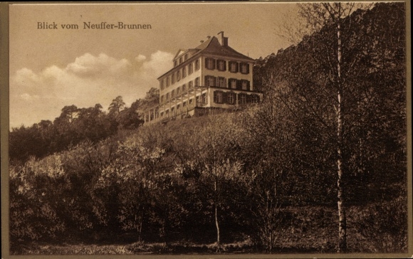Ak Elmstein in der Pfalz, Pfälzisches Ferienheim E.V., Blick vom Neuffer-Brunnen
